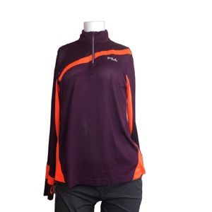 Fila Sport Running 1/4 Zip Sweater Shirt Size S